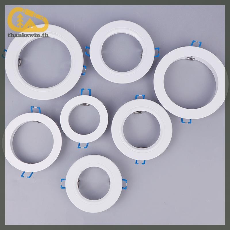 Thankswin LED Downlight Spotlight วงเล็บขาตั้งอะแดปเตอร์โคมไฟ Shade แหวนรูขยายสีขาวกรอบด้านนอกตัด Remedial วงกลม th ราคา ถูกที่สุด ดีลบีเคเค