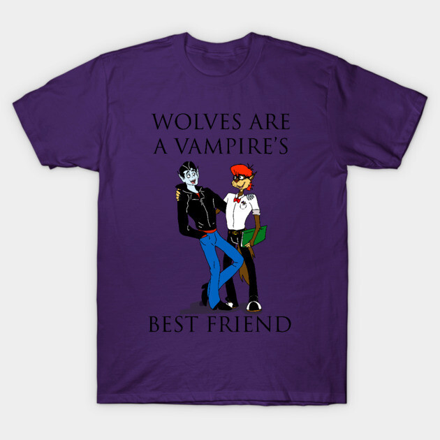 เสื้อยืด Vintage Gravedale High- Wolves Are A Vampire's Best Friend T-Shirt แท้ Cotton 100%