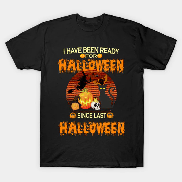 เสื้อยืด Vintage Halloween คอกลม
