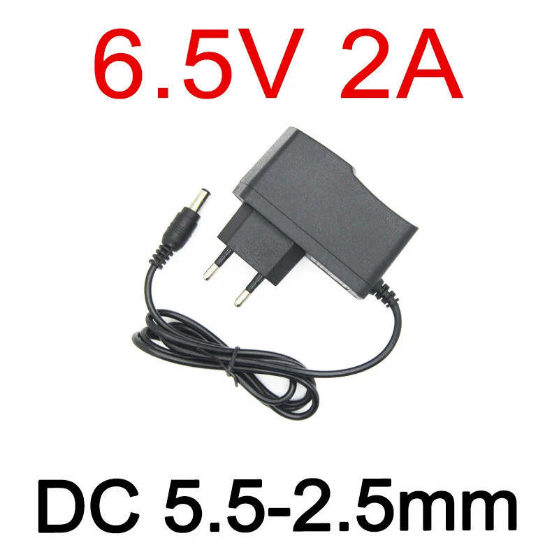 6.5V 2A 2000MA ที่ใช้งานได้ 6.5V 1.5A 1500ma Universal AC DC Power Supply Adapter Wall Charger 6.5 V