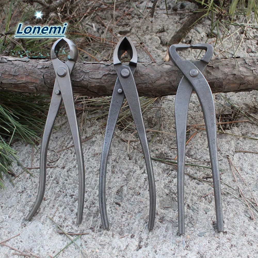 LONEMI บอนไซกรรไกร, สาขาดอกไม้ตัดแต่งกิ่งเครื่องตัดสาขาสวนบอนไซ, เหล็กคาร์บอนมัลติฟังก์ชั่ 210 มม. คีมตัดรากสวนเครื่องมือบอนไซ