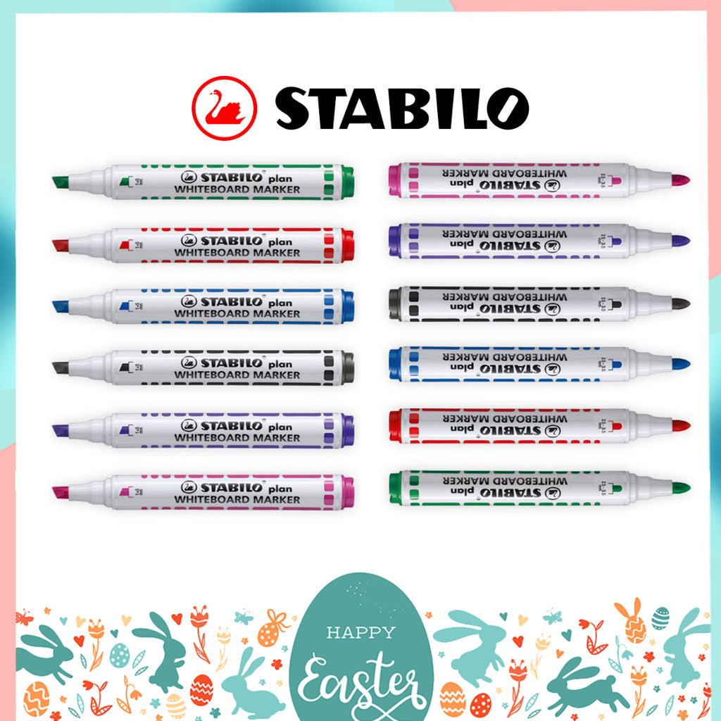 ปากกาไวท์บอร์ด Whiteboard Stabilo รุ่น Plan 641 , Plan 643