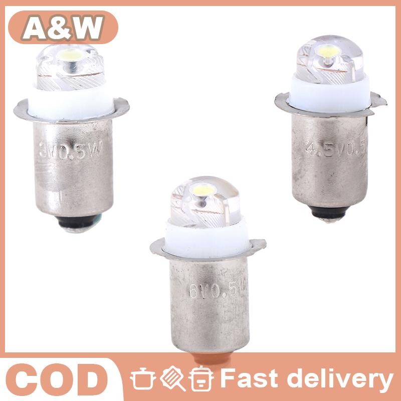 [A&W] P13.5S 0.5w 3v 4.5v 6v ทํางานไฟฉายไฟฉายเปลี่ยนหลอดไฟ led