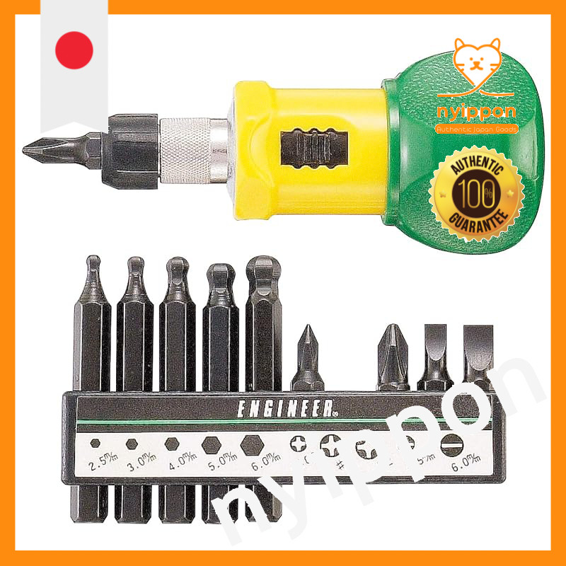 ENGINEER Ratchet Stubby Tool Set with Bit Accessories