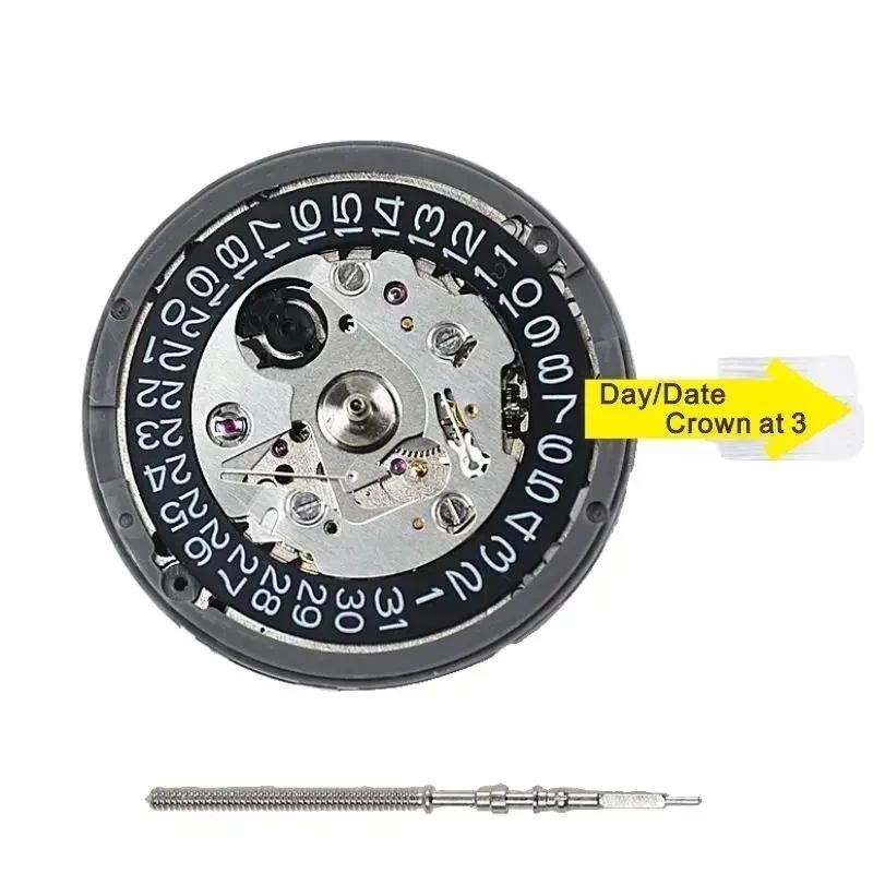 Zx ญี่ปุ่น Nh35 Movement Crown ที่ 3.8 3 6 Nh35A สีดําวันที่อัตโนมัตินาฬิกา Dial Mods ซ่อมช่างซ่อมนาฬิกา