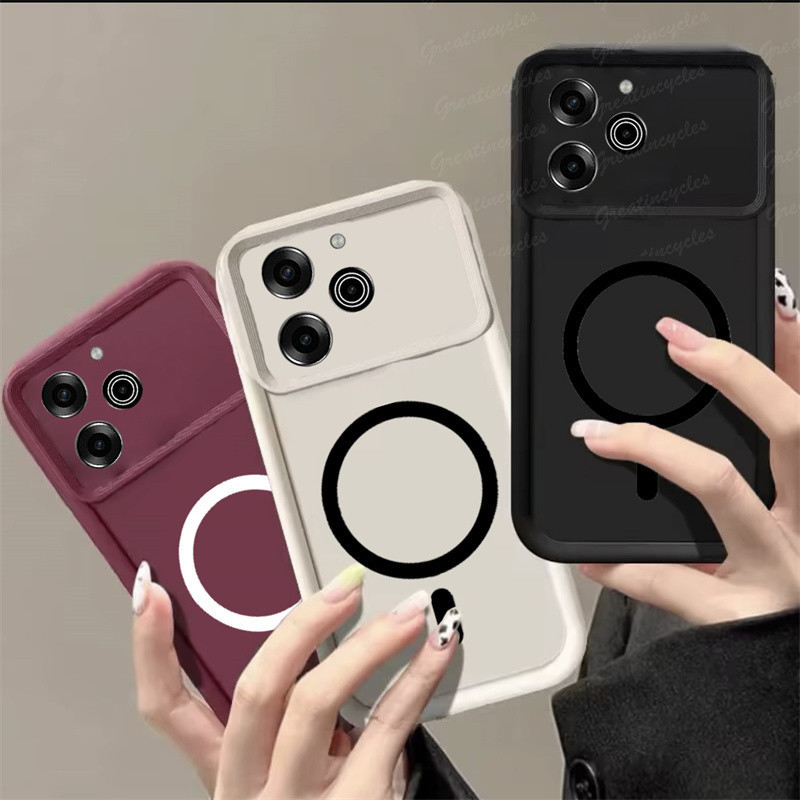 Tecno Pova 6 Neo 6 5G Li7 6 Pro Li9 เคสแม่เหล็กแฟชั่น Macaron Soft TPU เคสโทรศัพท์