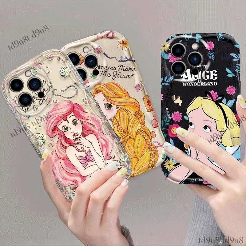 Disney Mermaid Princess เคสโทรศัพท์กันกระแทก Vivo V30 V29 V27 V25 V23 X30 X50 X60 X70 X80 X90 V20 V15 V9 PRO S1 V25E V27E V29E 5G กรณี