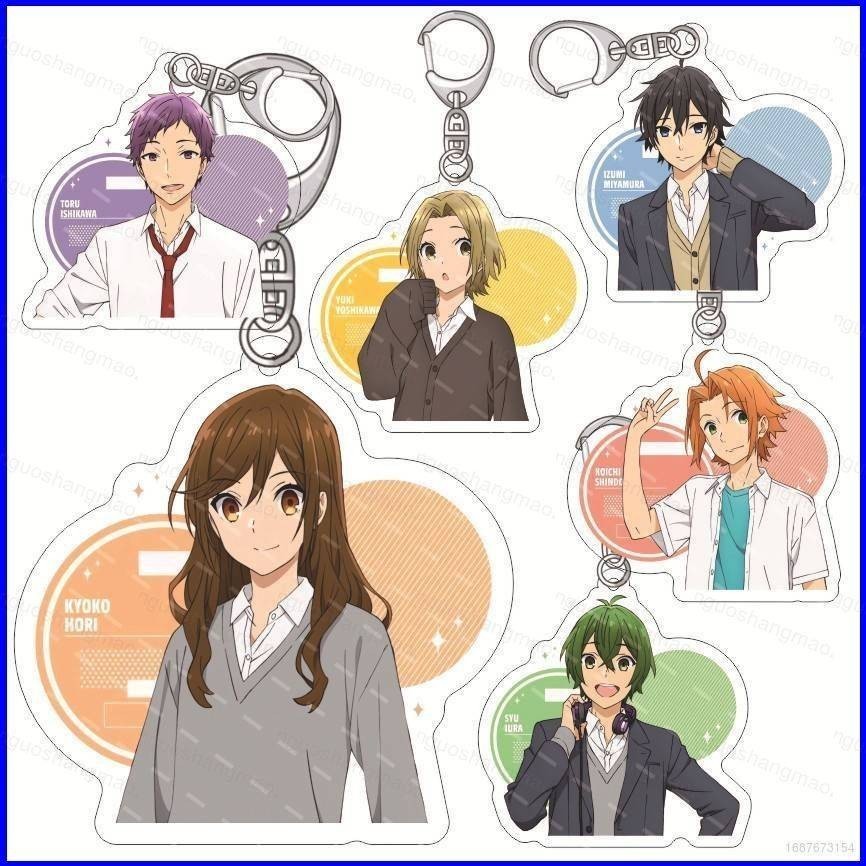 Horimiya: หายไปชิ้นอะนิเมะพวงกุญแจอะคริลิคจี้กระเป๋าน่ารัก Miyamura Izumi Hori
