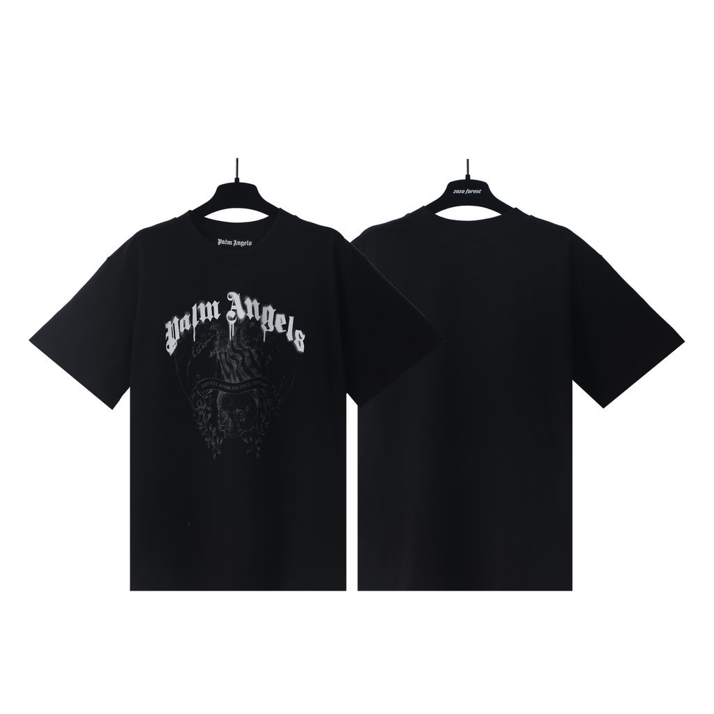 ปาล์ม - ผู้ชายและผู้หญิงแขนสั้นแฟชั่นหลวมสบายๆเสื้อยืด