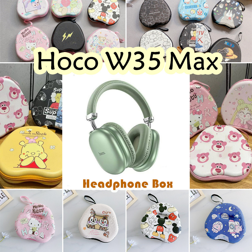 ขายร้อน สําหรับ Hoco W35 Max เคสหูฟังการ์ตูนอินเทรนด์ชุดหูฟังกระเป๋าเก็บปลอกกล่อง