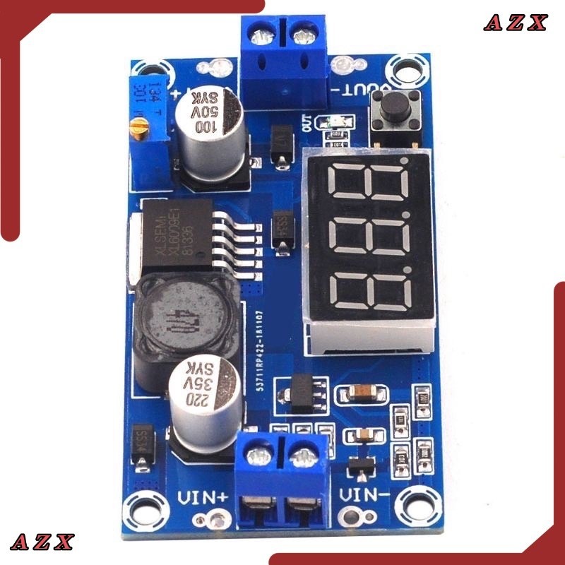 ใน กทม DC-DC XL6009 Digital Boost Step Up ปรับแหล่งจ่ายไฟโมดูล4.5-32V To 5-52V-แรงดันไฟฟ้า Regulator LED โวลต์มิเตอร์
