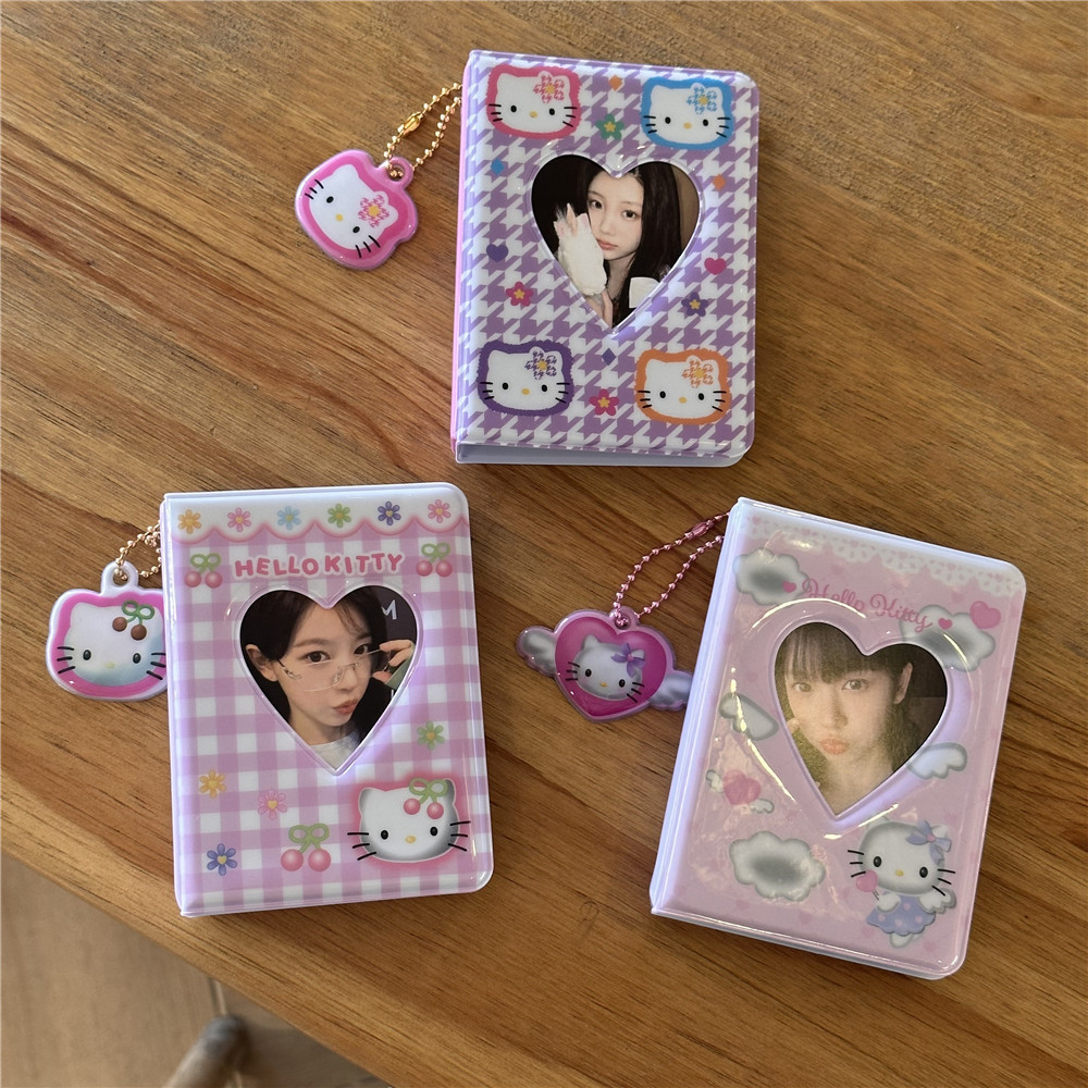 Hello Kitty hello Kitty อัลบั้มรูป 10 ซม. อัลบั้มการ์ด Yigongge สมุดเก็บโฟโต้การ์ดโพลารอยด์ กระเป๋าใส่บัตรเกาหลี