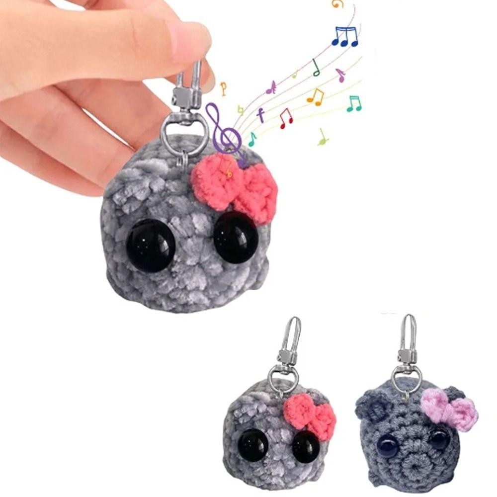 อีโอ11 เศร้าหนูแฮมสเตอร์ตุ๊กตาพวงกุญแจ,แขวนเครื่องประดับ เชนิลล์ เศร้าจี้หนูแฮมสเตอร์,ตลกยัดตุ๊กตาที่มีเสียงเพลงกระเป๋าเป้สะพายหลังพวงกุญแจอุป - รูปที่ 5
