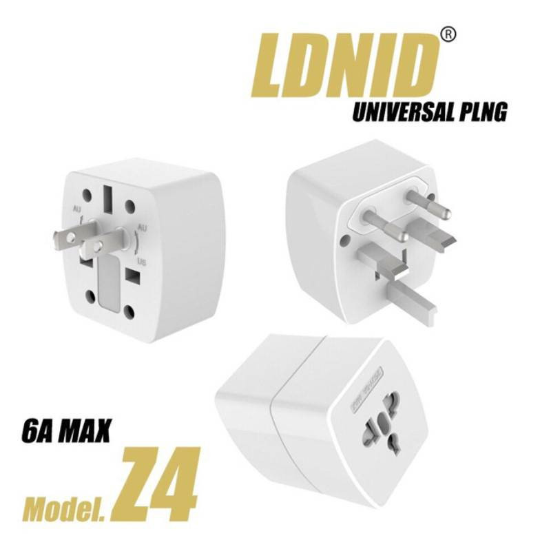 ปลั๊กไฟ 🔥LDNIO Universal Plug 6A. Max !! ปลั๊กแปลงขาสำหรับใช้ทั่วโลก รองรับไฟ 6A.🔥