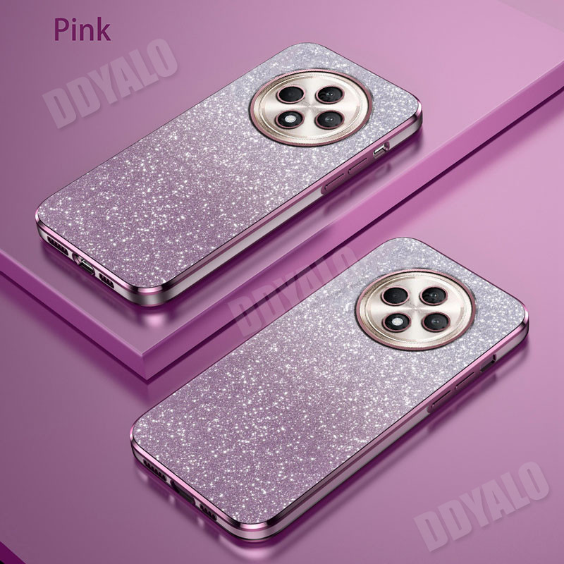 สําหรับ OPPO Reno 12F 5G ใหม่แฟลชนุ่มกรณี Glitter กระดาษ Electroplated TPU ปกหลังสําหรับ RENO12F Reno12 F 5G ฝาครอบโทรศัพท์