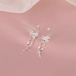 2024 ใหม่ Stud Earings สําหรับผู้หญิง Helix ต่างหู 925 Silver Plated ต่างหูเจาะชุดอุปกรณ์เสริมเครื่องประดับ