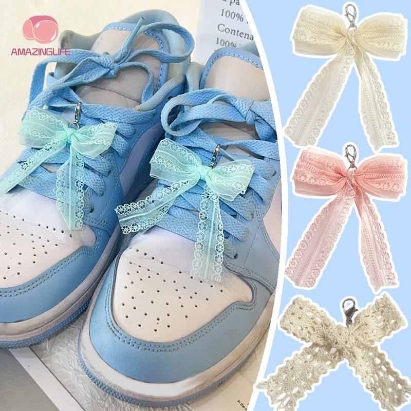 แฟชั่น สีชมพูหวานลูกไม้โบว์รองเท้าตกแต่งหัวเข็มขัด-น่ารัก ความสง่างาม กุทัณฑ์ รองเท้าปุ่ม - ทําเอง รองเท้าเครื่องประดับอุปกร
