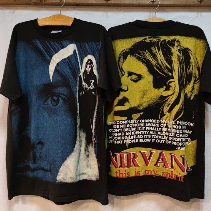 เสื้อยืด Ovp Bootleg Nirvana Kurt Cobain ( แขนสั้น )