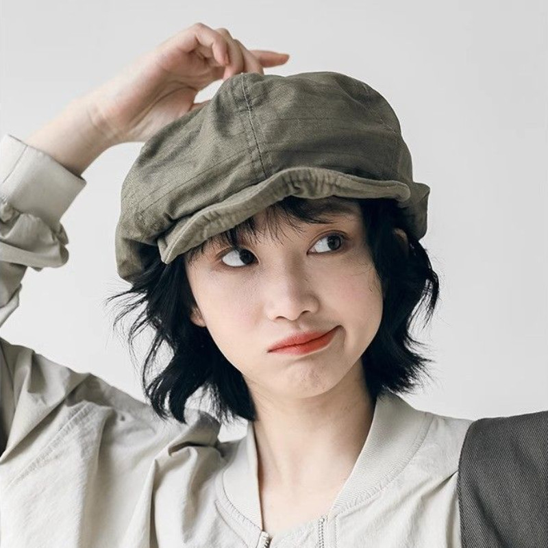 หมวกศิลปะญี่ปุ่น Newsboy Retro Painter Beret สไตล์ผู้หญิง