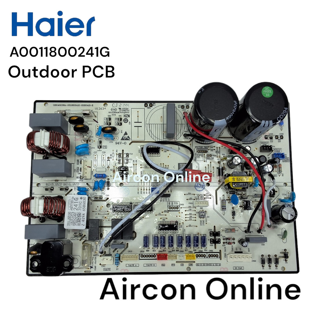 Outdoor PCB แอร์ HAIER รุ่น HSU-24VEK03TC รหัส A0011800241G [ 241G ] ของแท้ ใหม่ มือ 1 ( Version เดิม )