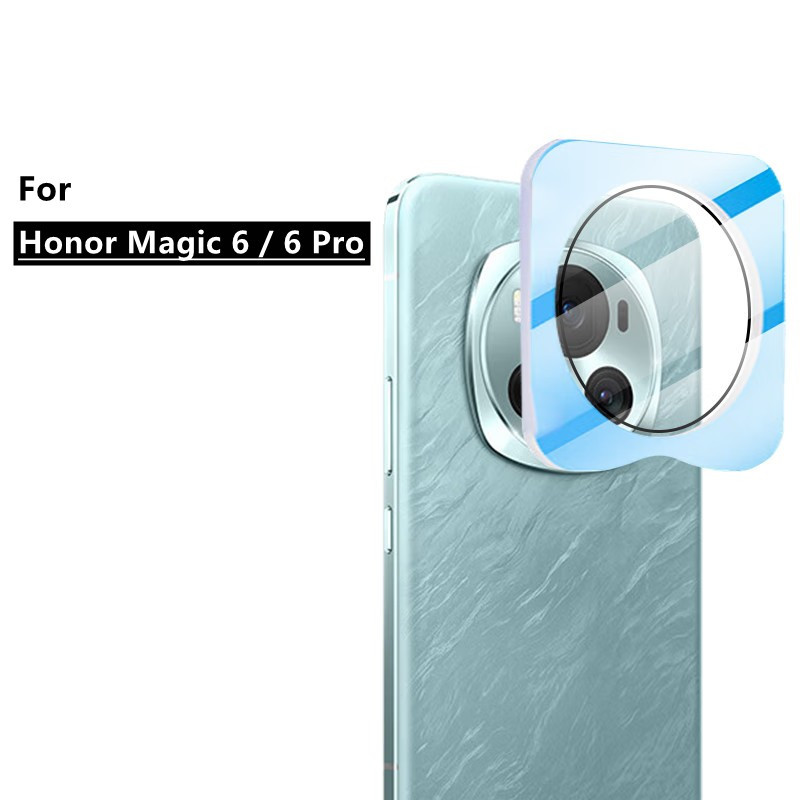เลนส์กล้องกระจกนิรภัยป้องกันสําหรับ Honor Magic 6 Pro เลนส์กล้องด้านหลังกระจกป้องกันหน้าจอ