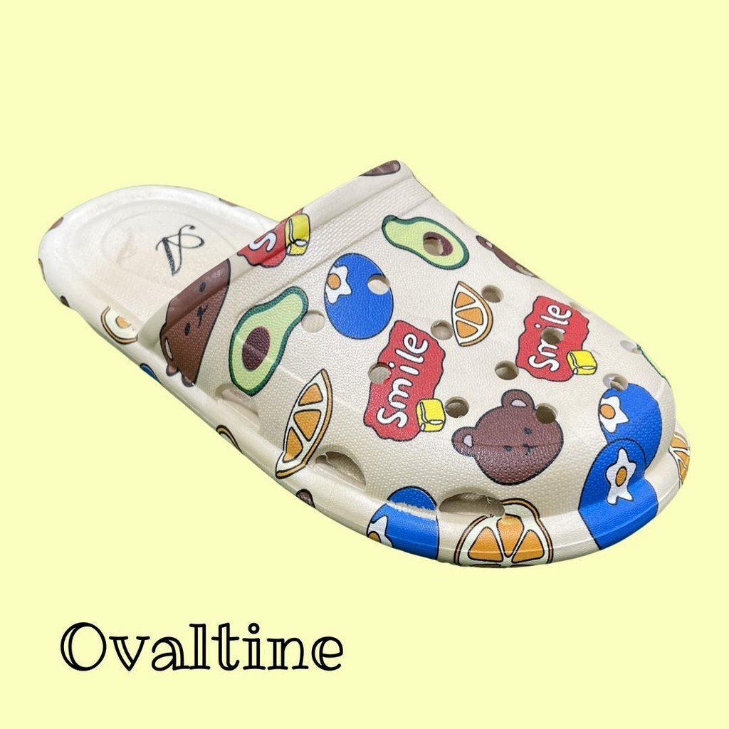 Code: 2289 รองเท้าหัวโตหมี เปิดส้นเท้า รองเท้ายางนิ่ม 36-41