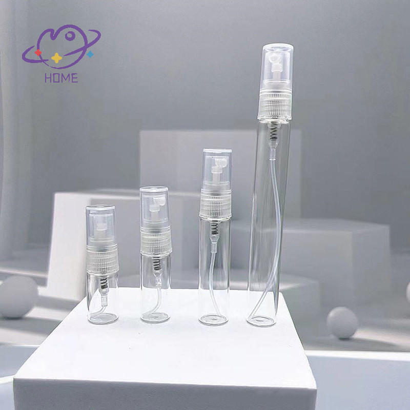[mayhome] ขวดแก้วขนาดเล็กใสขวดเครื่องสําอางที่ว่างเปล่าตัวอย่างหลอดทดลองแก้วบาง Vials 2ML 3ML 5ML 10ML {TH}