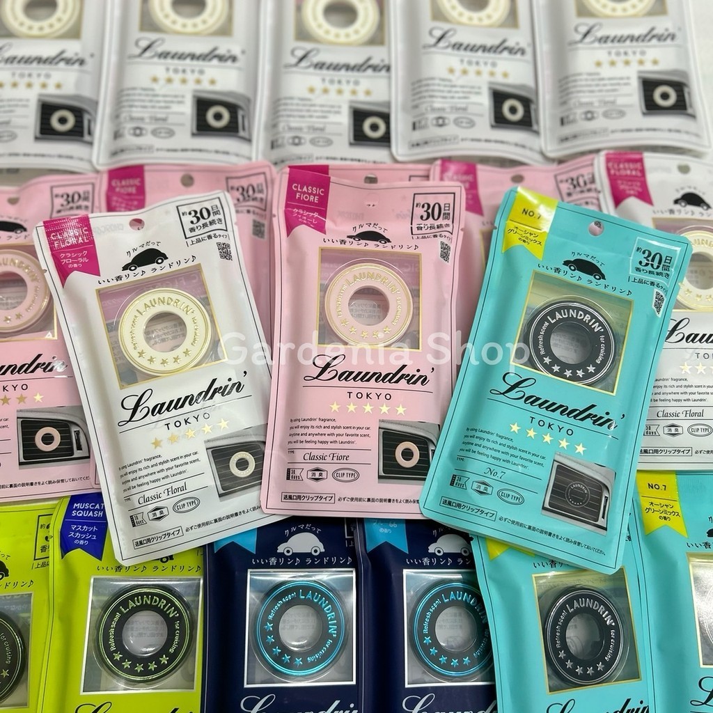 💖พร้อมส่ง🎌LAUNDRIN Tokyo Premium Car Fragrance Air Freshener (30 Days) น้ำหอมปรับอากาศ รถยนต์ ญี่ปุ่น Gardenia shop