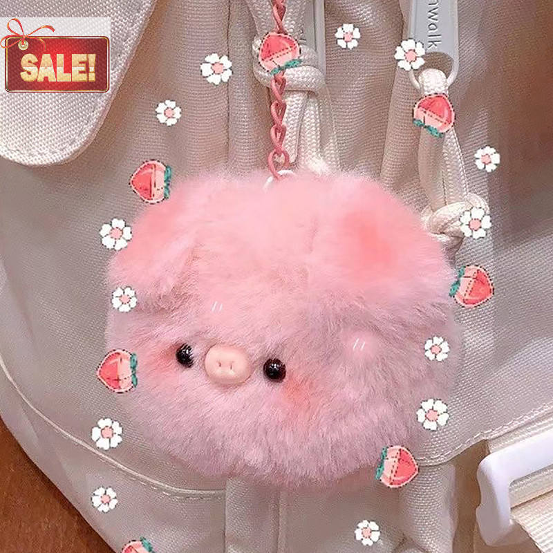 Bl ตุ๊กตาน่ารัก Piggy พวงกุญแจ Little Fresh ตลกกระเป๋าจี้ของเล่นเด็กของขวัญวันเกิด Kawaii หมูขนาดเล็กหัว Key แหวน A