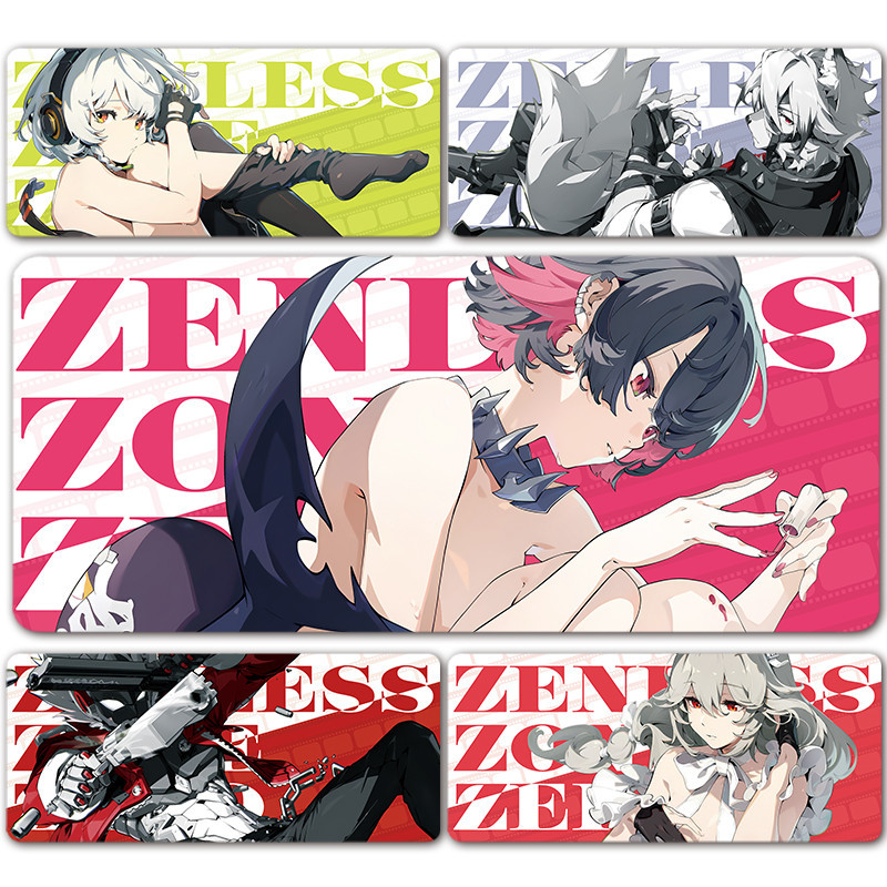 Zenless Zone Zero แผ่นรองเมาส์ ZZZ Nicole Von Lycaon Ellen Zhu หยวน Hoshimi Miyabi ทหาร 11 XXL แผ่นรองเมาส์ขนาดใหญ่แป้นพิมพ์ Mats