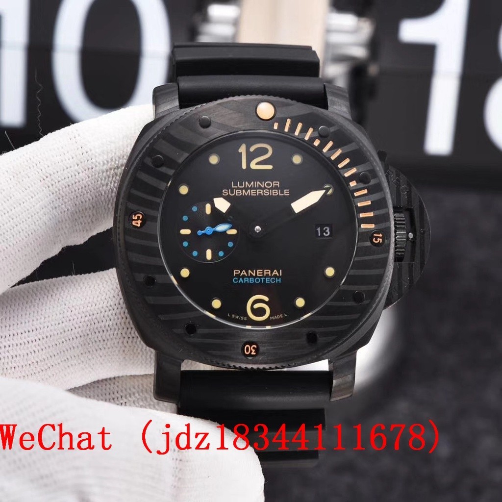 LUMINOR Panerai LUMINOOR SUBMERSIBLE Collection สายหนังแท้กลไกอัตโนมัติ 44 มม.นาฬิกาผู้ชาย