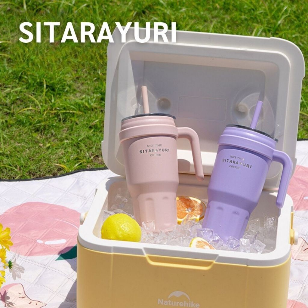 พร้อมส่ง SITARAYURI แก้วเก็บความเย็น หูจับข้างแก้วแข็งแรง ใส่เครื่องดื่มได้ทั้งร้อนและเย็น SUS304 ขน