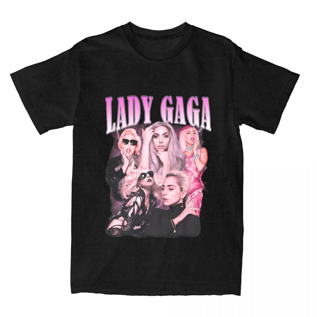 Oversized T-Shirt L-Lady Gaga Pure Cotton T Shirts Singer Fashion Tee Shirt for Men Summer Y2K Retro