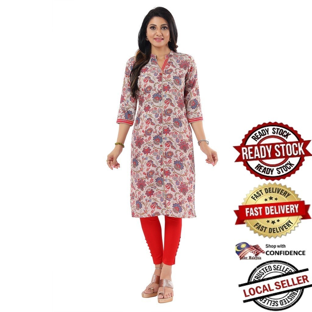 Kurti ผู้หญิงอินเดียออกแบบใหม่ kurti ชุด kurti plus size kurti มุสลิม kurti ชุดพร้อมกางเกง kurti top