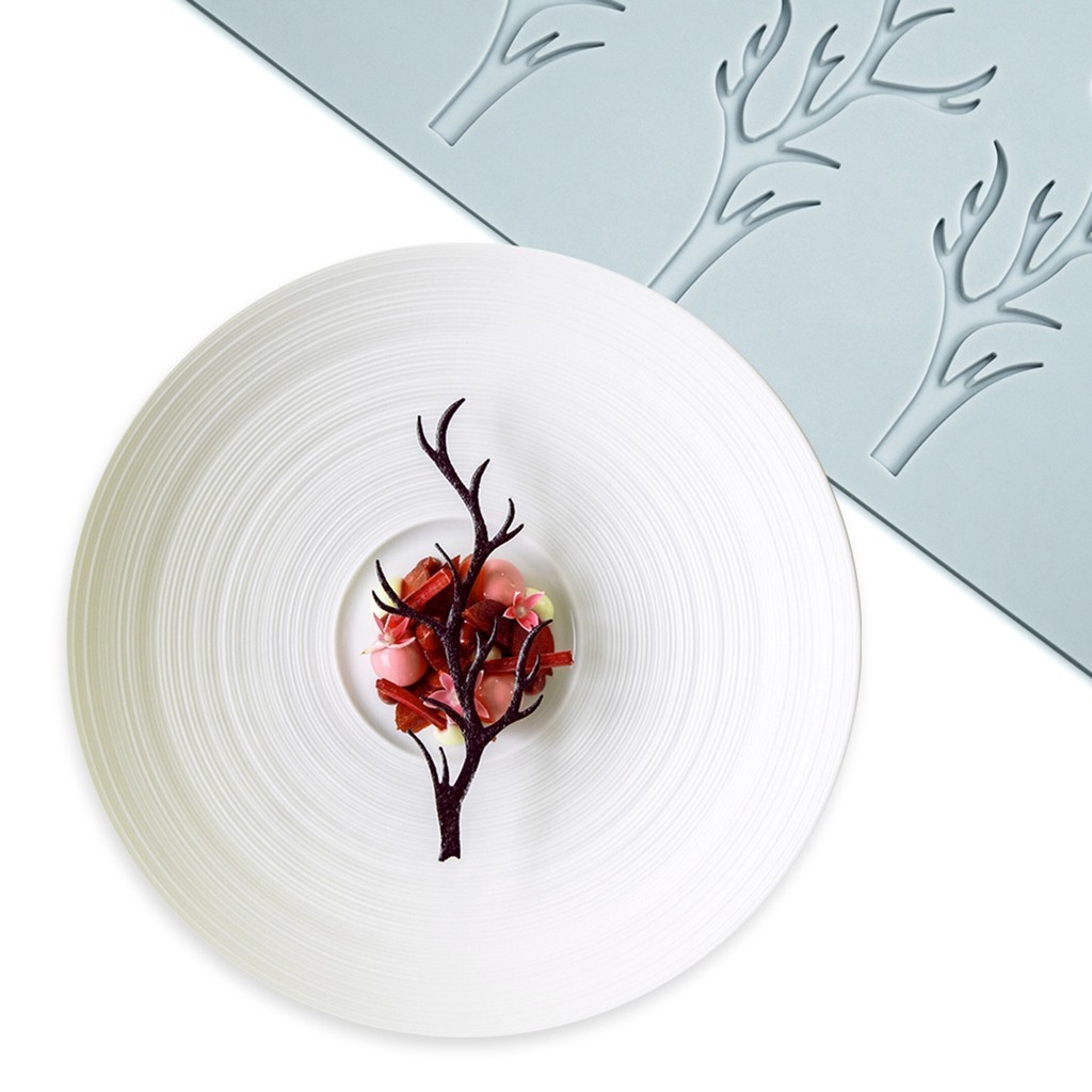 3d สาขาเค้กลูกไม้แม่พิมพ์ซิลิโคน Mould Fondant แม่พิมพ์ช็อกโกแลตลายฉลุเค้กตกแต่ง Border Bakeware - รูปที่ 4