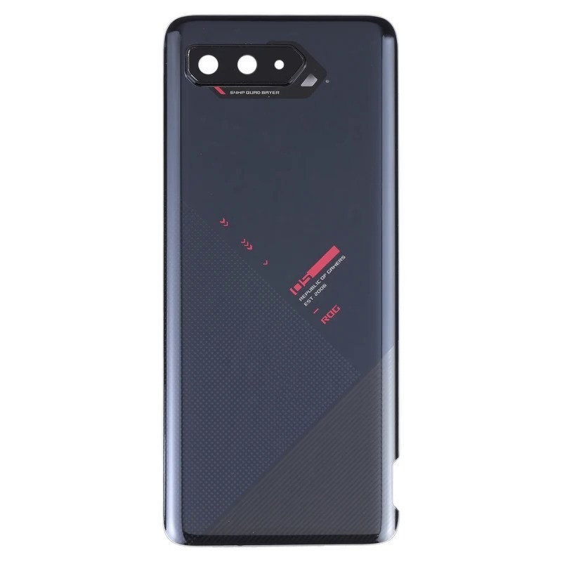 ฝาหลังแบตเตอรี่แก้วสำหรับ ASUS ROG Phone 5 zs673ks อะไหล่