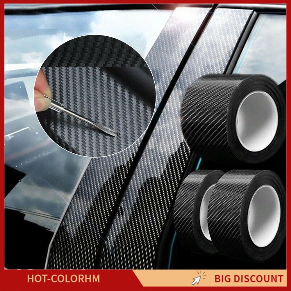 [COLORHM]สติ๊กเกอร์รถยนต์คาร์บอนไฟเบอร์ Sill Strip Nano เทปป้องกันรอยขีดข่วนกันน้ํา