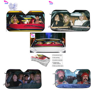 ม่านบังแดดกระจกหน้ารถยนต์ แบบพับได้ ลายอนิเมะ 51.2 นิ้ว X 27…