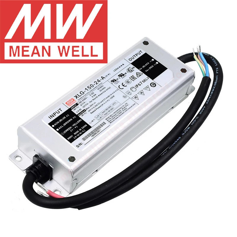 Mean Well XLG-150 Series Skyscraper/Street light mianwell 150W แรงดันไฟฟ้าคงที่/กระแสคงที่/Constant 