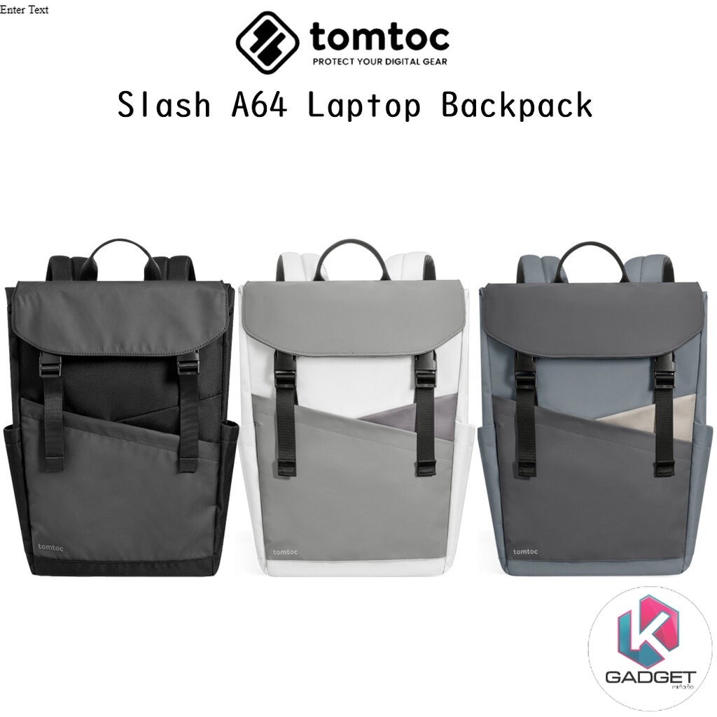 Tomtoc Slash A64 Laptop Backpack กระเป๋าเป้สะพายหลัง18ลิตรเกรดพรีเมี่ยม สำหรับ Macbook/Tablet/NoteBo