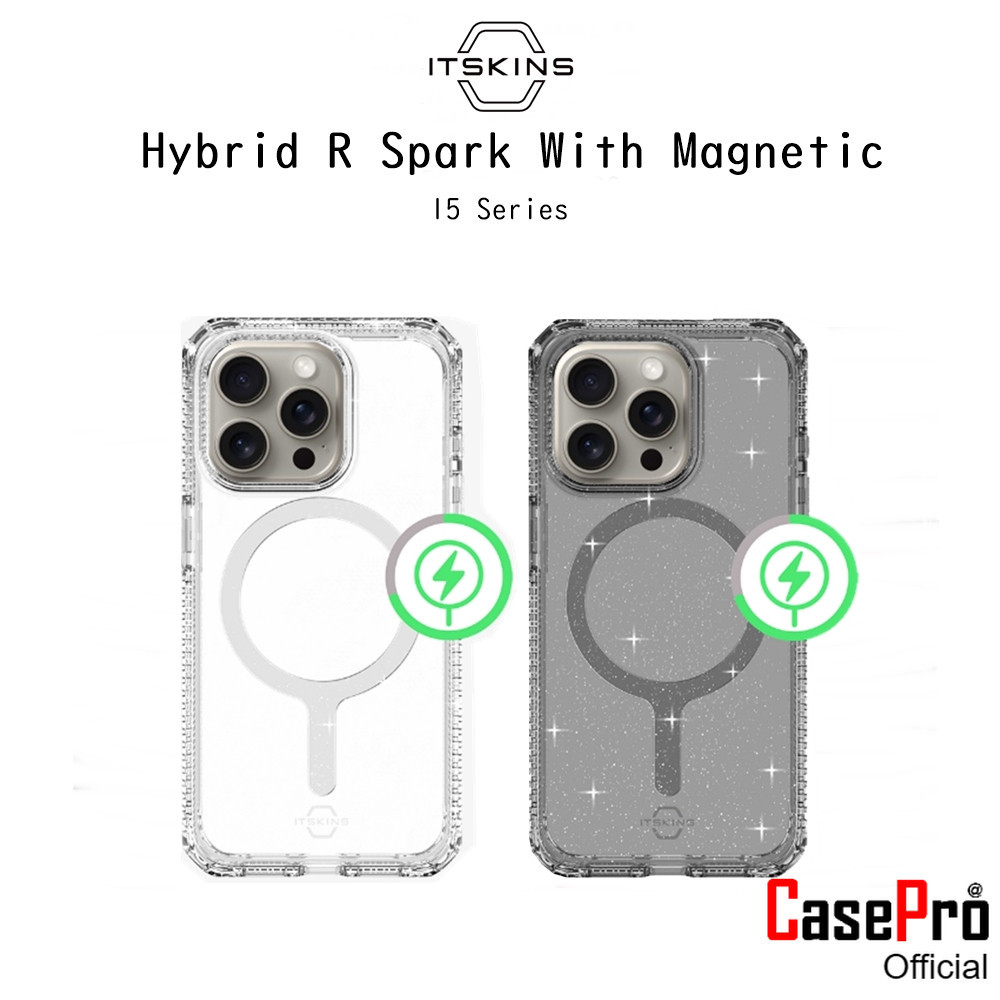 Itskins Hybrid R Spark With Magnetic เคสกันกระแทกระดับ3เมตรเกรดพรีเมี่ยม เคสสำหรับ iPhone15Pro/15Pro