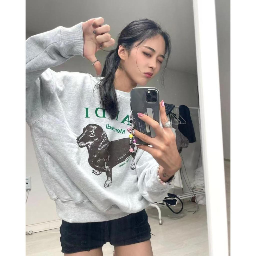 เกาหลี Mardi Mercredi SWEATSHIRT DDANJI