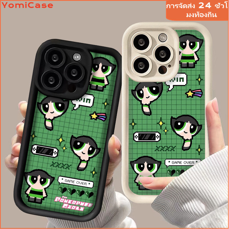 เคสผู้หญิงเล็กๆน้อ Green เคส Oppo A15 A17 A11 A38 A16 A5s A7 A31 A33 A55 A77 A78 A32 Reno10 F19 A54 คดีโอปโป เคสโทรศัพท์
