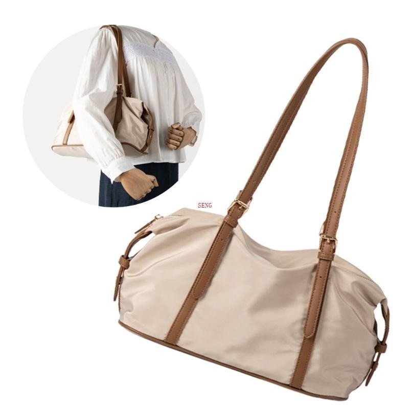 Seng กระเป๋าสะพายหนัง PU แฟชั่นพร้อมกระเป๋าถือ Spacious สําหรับสิ่งจําเป็นในชีวิตประจําวัน