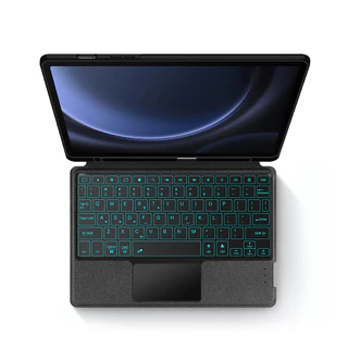 (รุ่นไทย) Magnetic Keyboard Case ไร้สายถอดแม่เหล็กคีย์บอร์ดสําหรับSamsung Galaxy Tab S9 S10 Ultra S9 S10 FE 10.9 สมาร์ทS9 S10 FE Plus S7 S8 S9 S7 FE A8 S6 lite A9 Plusกรณีแท็บเล็ต Keyboard Case