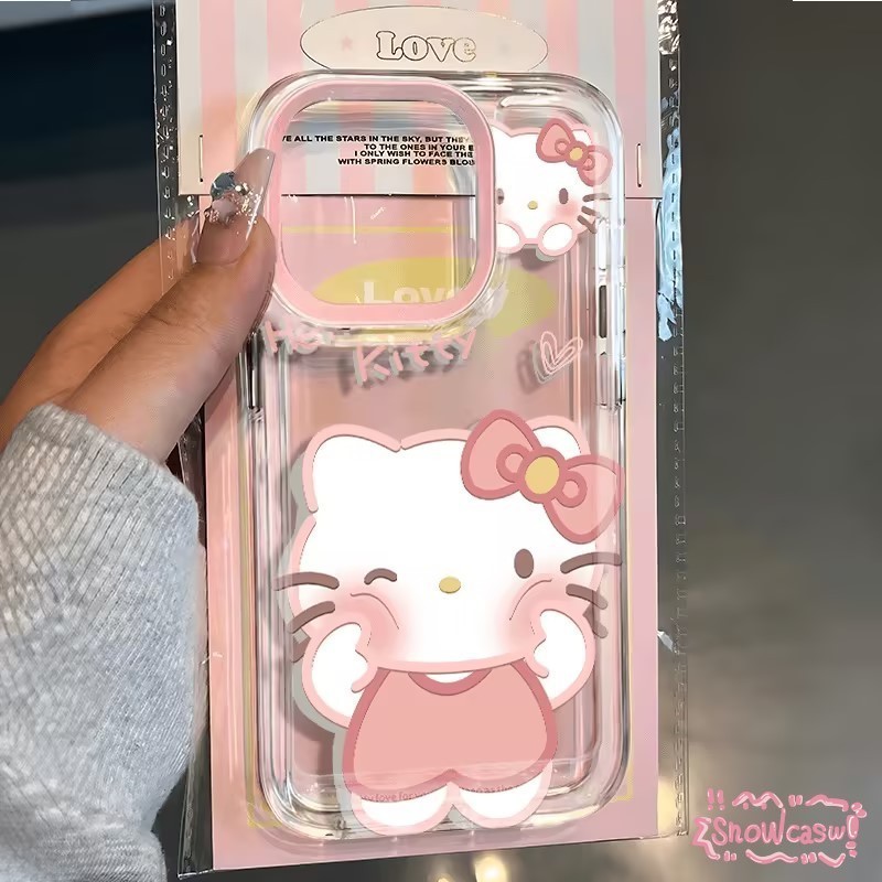 การ์ตูนน่ารัก เฮลโลคิตตี้ นุ่ม เคสlphone 14 15 7Plus 11 Pro Max 13 15 12 14 Pro Max XR X XS Max 8Plu