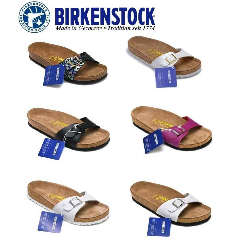 [ลด 50%] BIRKENSTOCK Madrid Birko-Flor BF รองเท้าแตะ สไตล์ฮิต สไตล์ฮอต ใส่ได้ทั้งชายและหญิง 34-41