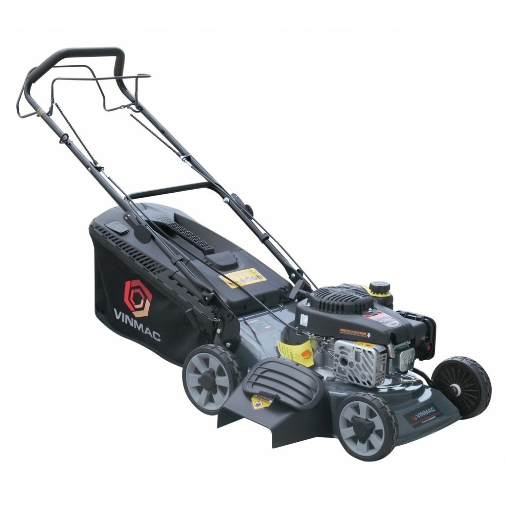 Ghouse Online VINMAC รถเข็นตัดหญ้าเครื่องยนต์เบนซิน139CC. รุ่นCJ18G3IN1L35 ขนาด 18นิ้ว สีดำ สินค้าขา