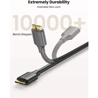 UGREEN รุ่น US130 สายเคเบิ้ล USB3.0 to Micro-B3.0 Gold-plated ความยาวสาย 0.25-2 เมตร