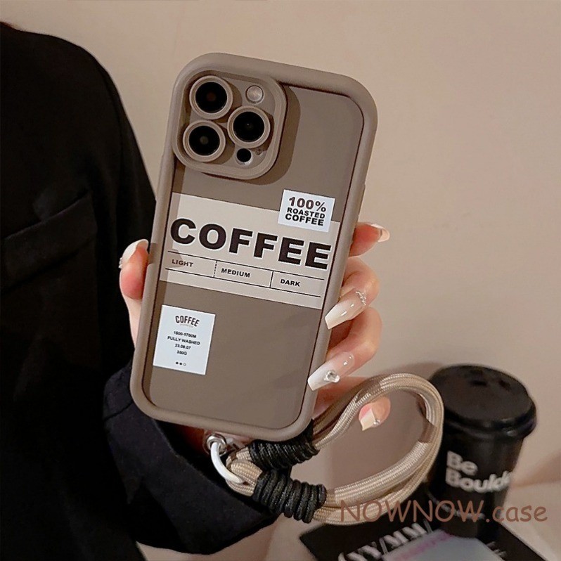 สําหรับ IPhone 15 14 13 12 11 Pro Max X XR XS Max 7 8 Plus INS Advanced Cool Coffee label เคสโทรศัพท์ปกอ่อน